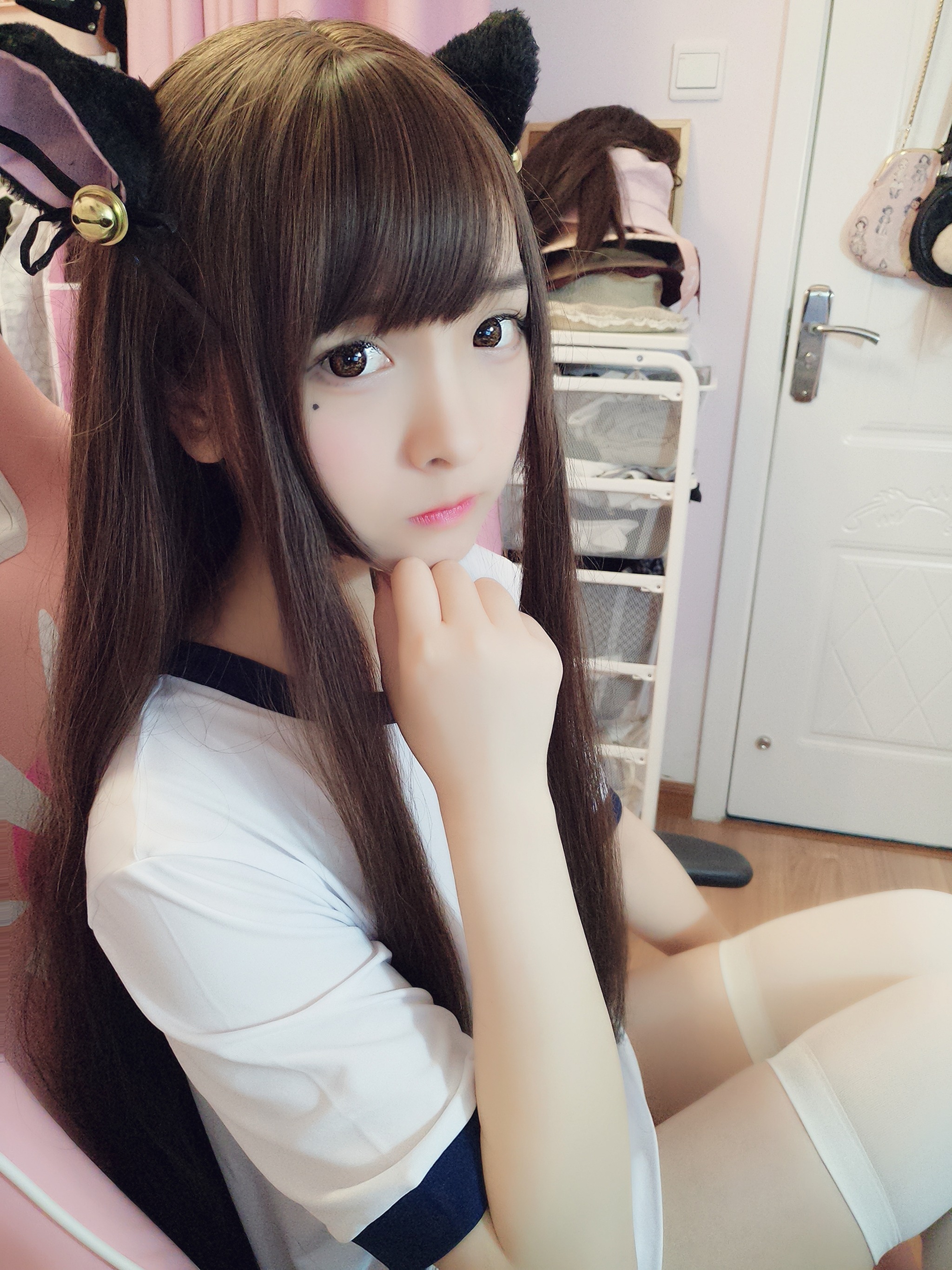 图片[1]-古川 – NO.009 猫耳体操女仆 [20P]-XikXak
